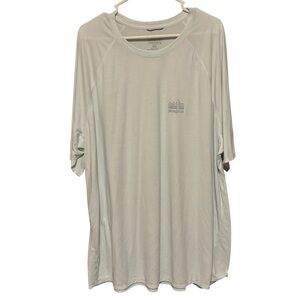 Patagonia Men’s 3XL XXXL Light Blue Capilene Cool Trail Short Sleeve T-Shirt